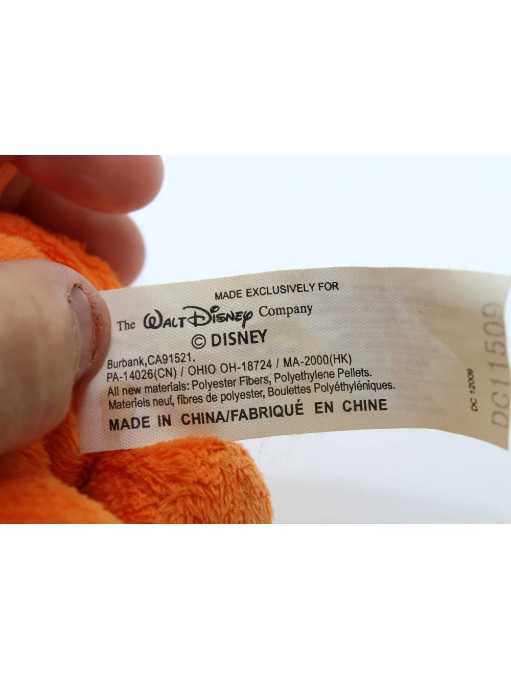 Vintage Disney Halloween Winnie the Pooh Dressed as Tigger Bean Bag Plush Doll